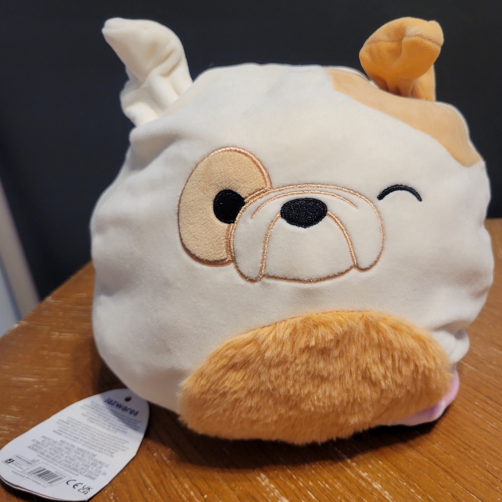 NWT Flip-A-Mallows Geraldine The Cat & Brock The Bulldog -  8" Squishmallows